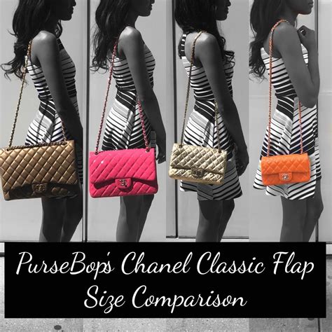 chanel caviar classic flap bag sizes